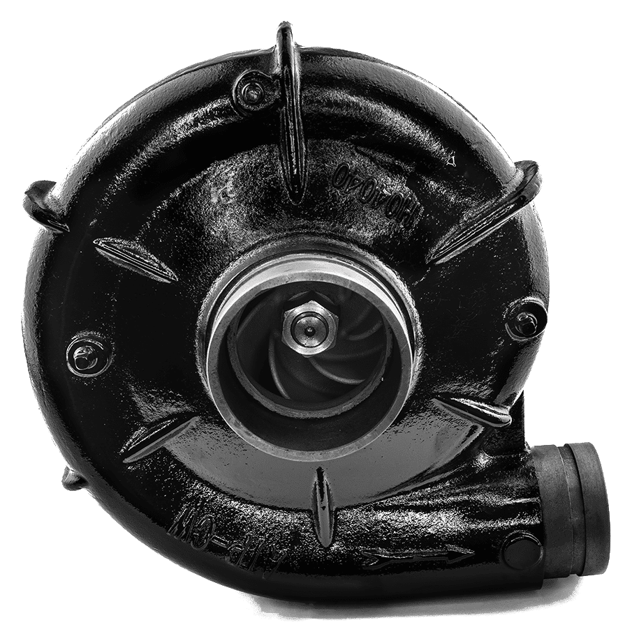 Bomba de caracol ATP B3Z CW acanalada, detalle del bastidor