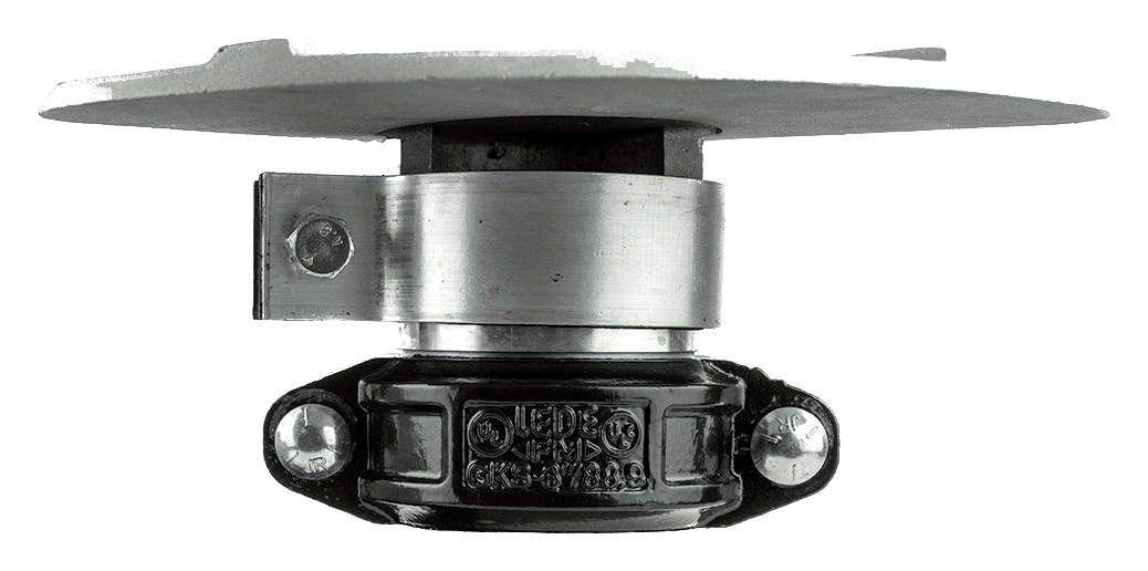 Cabezal deflector corto de 4 pulgadas