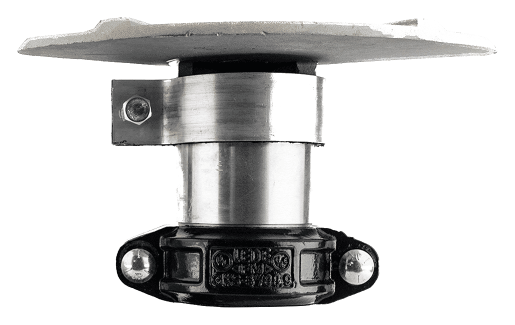 Cabezal deflector alto de 6 pulgadas